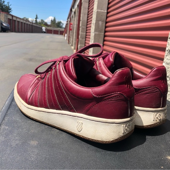 Kayswiss Classic 03343-648M Men’s Red Leather sneakers Size 11 - Picture 7 of 10